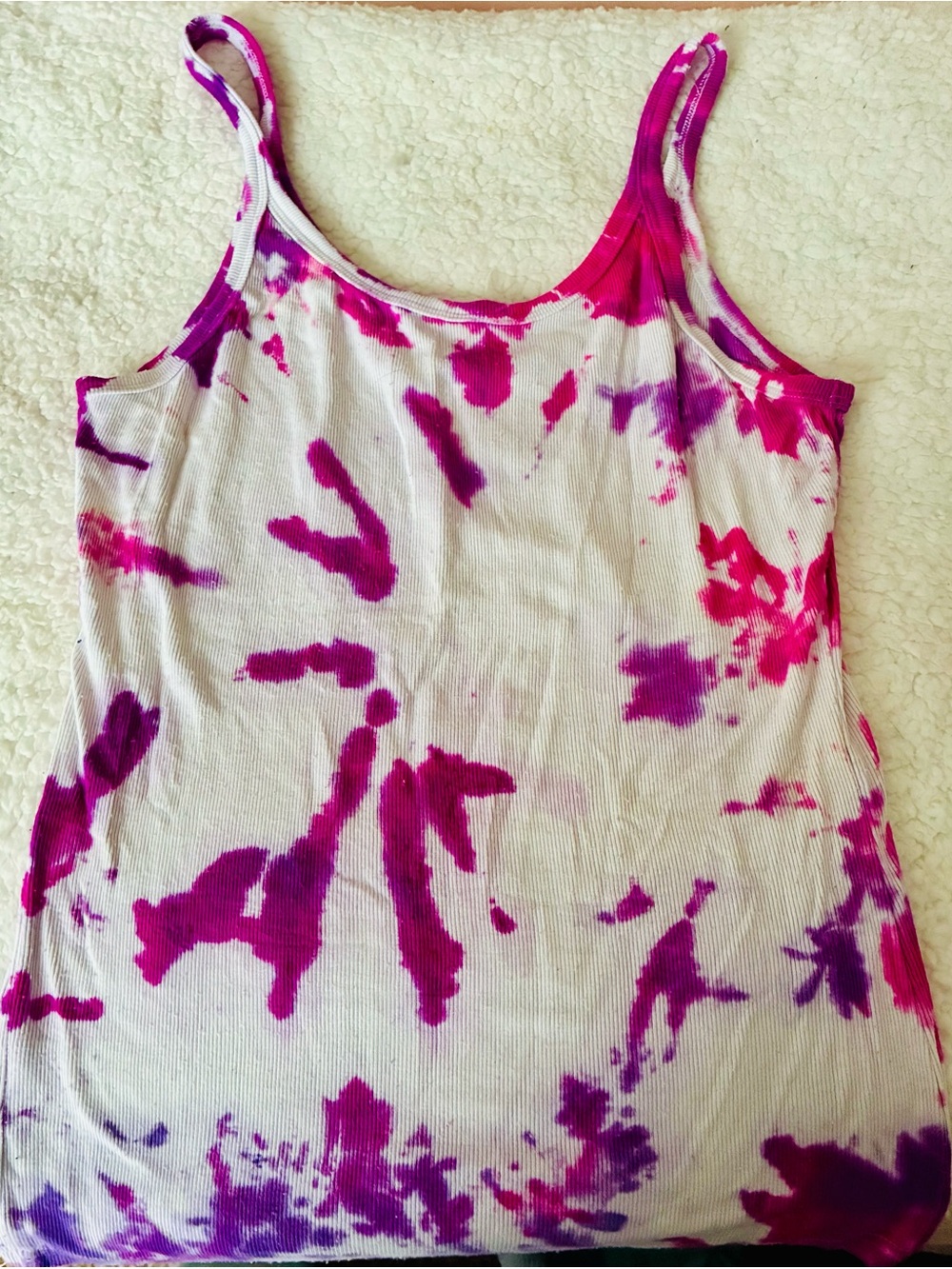 Tie-Dye Tank Top - Pink & Purple